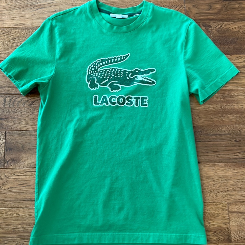 LACOSTE Green tshirt size S